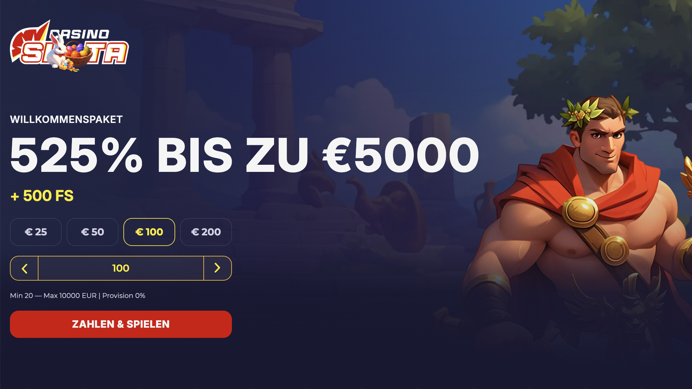 Slota Casino Willkommensbonus